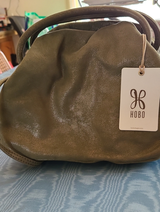 HOBO Handbags - HOBO Olive Leather Slouch Hobo Bag